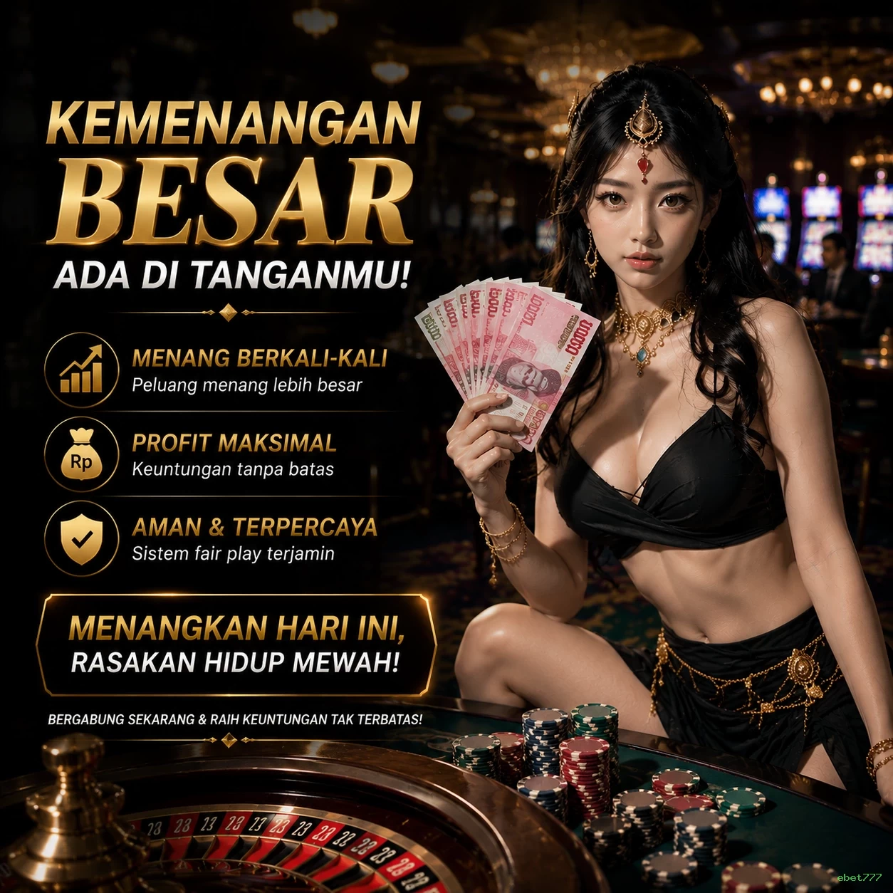 Ikon aplikasi ebet777 resmi